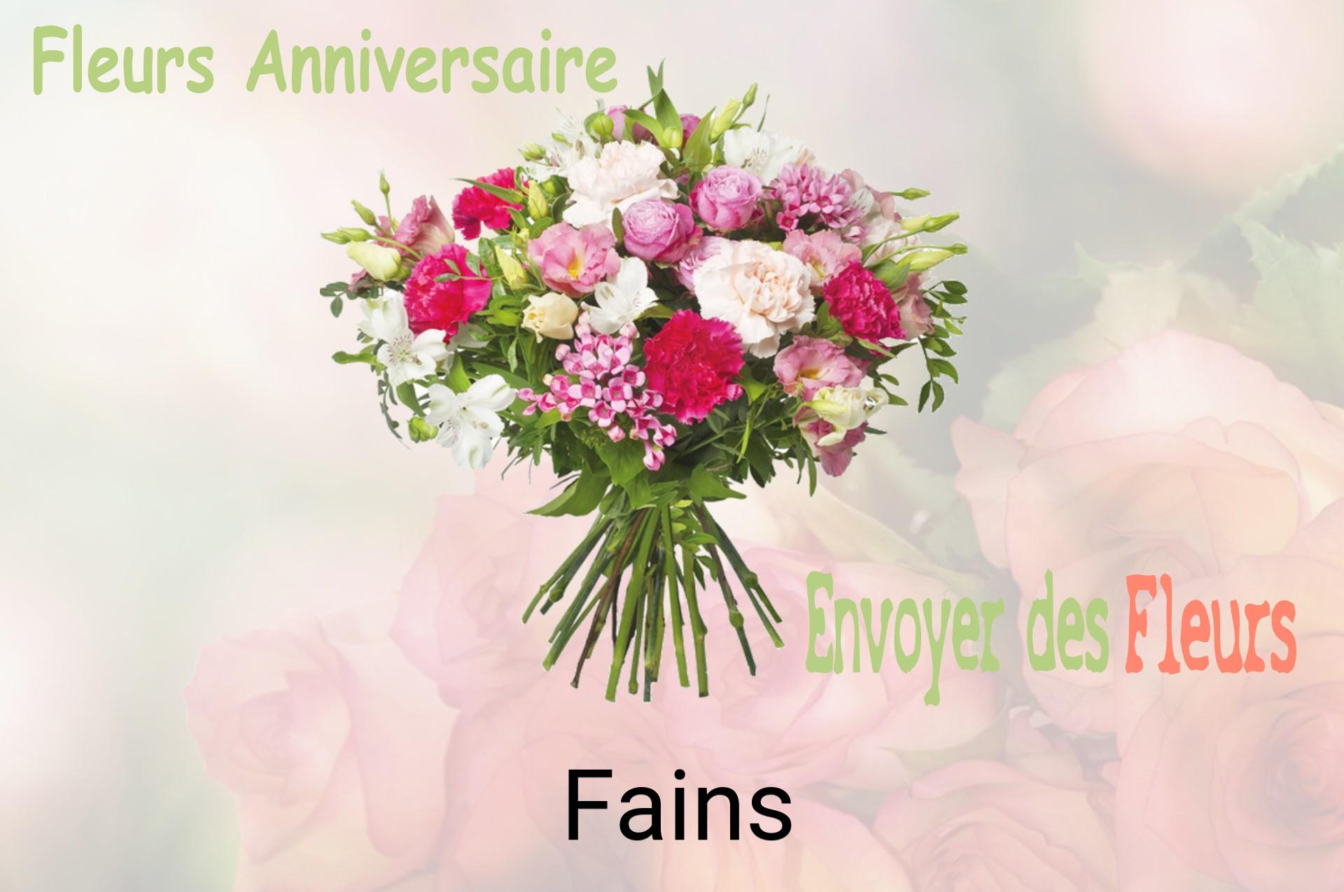 Bouquet de fleurs d’anniversaire livré à Fains