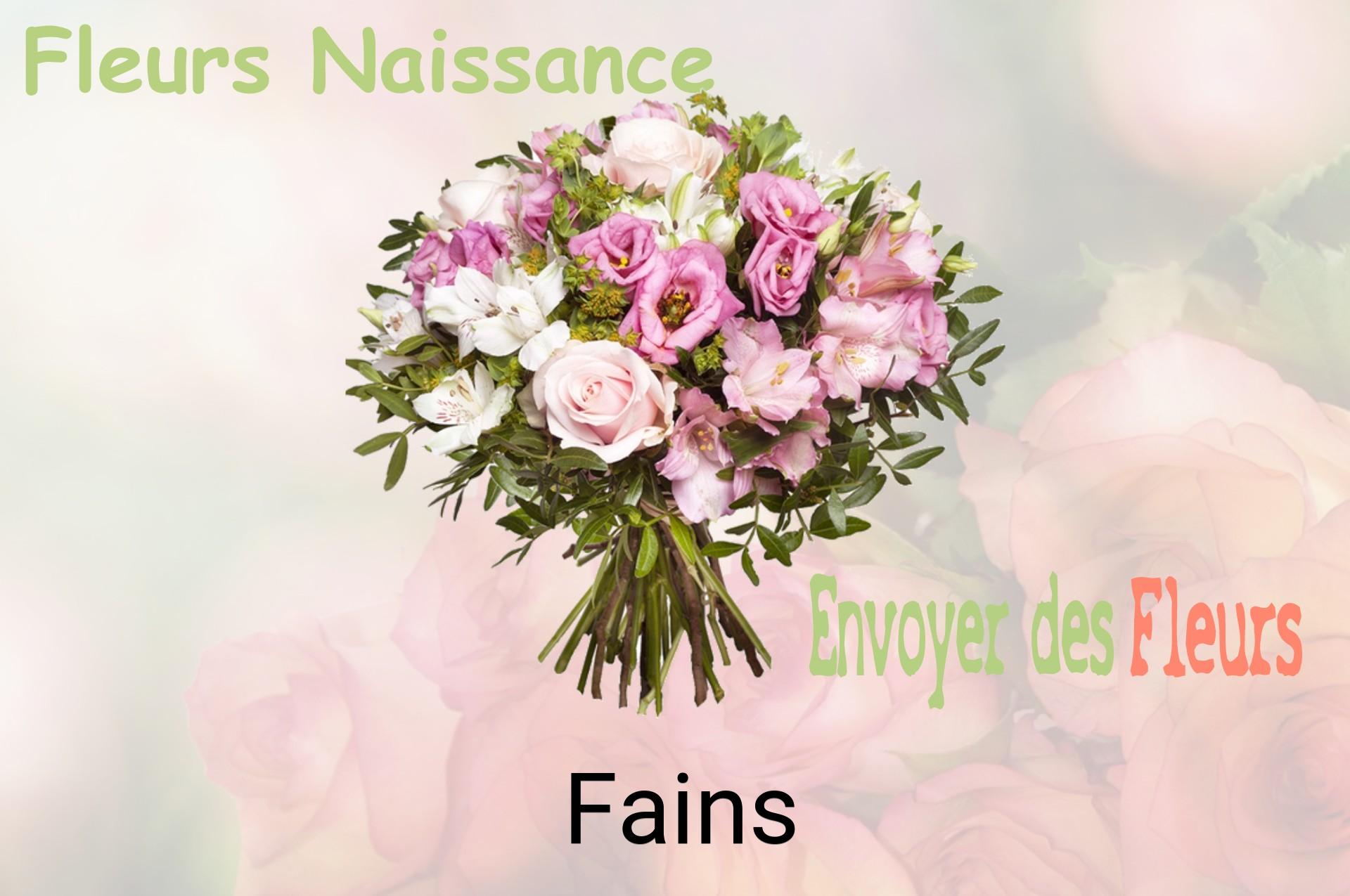 Bouquet de fleurs de naissance livré à Fains